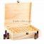 Professional customized natural handmade FSC more compartments wooden essential oil organizer display box