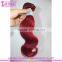 Indian remy human hair color 99j hair weave red braiding hair