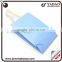 Free sample light blue paper shopping bags with white length handles on hot sale