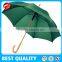Straight stick auto open umbrella with wood handle