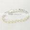 Hot Selling 925 Silver Chain Cz Pave Bulk Wholesale Heart Bracelet Jewelry