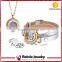 Weave Wrap Around Leather Bracelet Lady Woman Wrist Watch