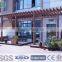 plastic composite landscape garden pergola curtains