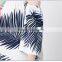 Bonvatt The new wild one-word strapless shirt collar sleeves cotton printing t-shirt female