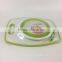 2017 new design kitchen plastic cutting board with handle strainer and knife set