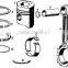X195 D1100 S195G S195 S1100 S1102 S1110 S1115 ZS1110 Tractor Connecting Rod Cover, Tractor Connecting Rod Cap