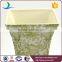 Square lime green landscape Motif stoneware hand made vases
