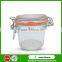 High quality glass storage jar sealed cans with silicone seal rign