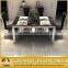 Latest Design Marble Stainless Steel Dinner Table Set