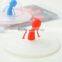 Small demon people shape silicone cup cover/cup lid for promotion