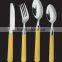 plastic handle cutlery set with high quality and low price