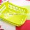 Useful deep tray plastic fruit vegetables storage basket