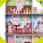 2017 Wholesale preschool kids wooden doll house set W06A248