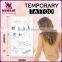 NEWAIR Custom letters skin temporary tattoo sticker