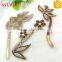 Wholesale luxury with diamond flower shape shoes upper for woman's shoes decoration