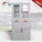 2 Glass Doors Book Display White Cabinet for Study Room/living Room Designs