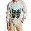 Hawaii style printed sweatshirt for men custom casual sweatshirt with a printing