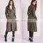 hot sale european style women khaki military trench coat