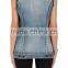 New Arrival Autumn Fashion Design Girls Denim Vest Wholesale