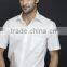 Men's solid white cotton Shirt slim fit shirt HOT! MSH20150007