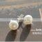 Fashionable man-made pearl earring,girls cheap pearl stud earrings in bulk