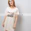 MGOO Customize Pyjamas Pink Metallic Team Bride Nightshirt 100% Cotton Longline Sleepwear Gold Print Logo