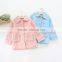 S16002A New Model Long Sleeve Kids Girls Solid Coat For Spring