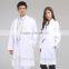 FREE Custom NAME&LOGO Professional Mens Womens LAB COAT White Medical Dr Uniform
