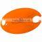 USA Made Party Plate - holds hot or cold foods, safely carries a stemmed wine glass, plastic cup or 12 oz. beverage can