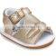 2017 new design baby girl sandals, leather baby sandals