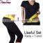2PCS/LOT WOMEN NEOPRENE BODY SHAPER SET SLIM WAIST PANTS BELT YOGA VEST SHAPERS