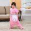 Pink Girls Top Quality Kids Onesie Flannel Fleece Sleepwear
