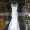 Trumpet / Mermaid Wedding Dress Floral Lace Court Train Off-the-shoulder Crepe Lace bridal gown P098