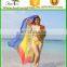 Transparent summer beachwear floral bikini pareo sexy cover up beach dress