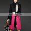 2015 Fashion Long Pink Wool Coats Ladies Single Breasted Winter Coat