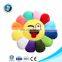 OEM Soft Plush Emoji Cushion Flower Shape Throw Pillow Promotion Gift Smiley Emoji Pillow Kids Toy
