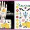 2015 colorful temporary new skining flash finger stickers