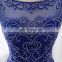 Elegant A Line Beaded Chiffon Royal Blue Long Evening Dresses Formal Evening Gowns LX351