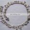Silver - plated rhinestone fancy leg jewelry anklets manufacturer, silver plated anklet jewellery exporter