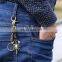 Factory price brass metal buckle leather braided alloy scorpion pendant keychain