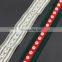 Fancy 2.5cm width striped grosgrain ribbon polyester and rhinestone trim for bag and clothing