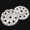 Diamond grinding cup wheel on concrete floor of arrow section