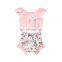 Factory direct sale baby suit sleeveless Top and colorful printing shorts bummies Soft Baby Girl summer suit