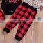"Daddy's Little Man" 2019 boys black Rompers Outfits & kids plaid full print pants & baby hat 3pc set