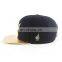 Cheap Flat Brim 6 Panel Adjustable Luxury Gold Color Snapback Cap