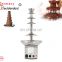 Commercial snack machine stainless steel chocolate fountain machine price for sales