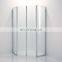 New style sliding bathroom curved tempered shower glass