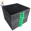 Square shape  UHMWPE cribbing block crane foot pad with machined Logo and rough anti-slip surface