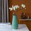 Beautiful Green Tall Nordic Morandi Modern Simple Ceramic Vase For Shopping Mall Decor