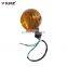 Factory price halogen Amber color blinker 12v black housing front rear direction BAJAJ motorcycle indicator lights turn signal